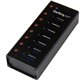 StarTech.com 7 Port USB 3.0 Hub - 5Gbps - Desktop or Wall-mountable Metal Enclosure - Connect 7 high-performance devices to your