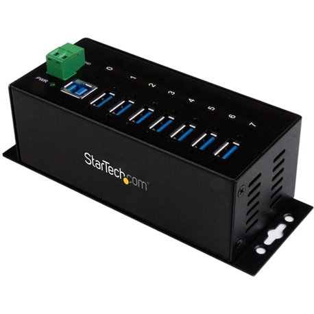 StarTech.com 7 Port Industrial USB 3.0 Hub with ESD - 5Gbps - Add seven USB 3.0 ports with this DIN rail or surface-mountable me