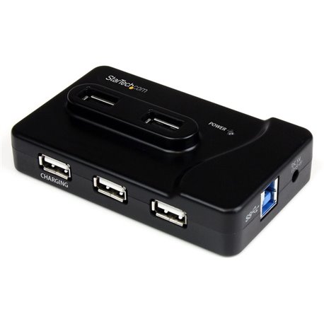 StarTech.com 6 Port USB 3.0 / USB 2.0 Combo Hub with 2A Charging Port &acirc&euro" 2x USB 3.0 & 4x USB 2.0 - Add 2x USB 3.0 and 