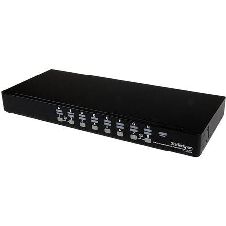 StarTech.com 16 Port 1U Rackmount USB PS/2 KVM Switch with OSD - Control up to 16 USB or PS/2-connected computers from one keybo