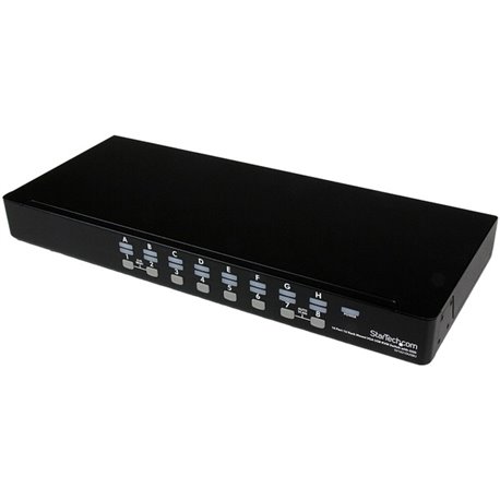 StarTech.com 16 Port 1U Rackmount USB KVM Switch with OSD - Control up to 16 USB computers from a single keyboard, mouse and mon