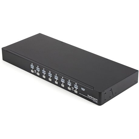 StarTech.com 16 Port 1U Rackmount USB KVM Switch Kit with OSD and Cables - A complete 16-port USB KVM kit, including all necessa