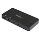 StarTech.com 2 Port USB C KVM Switch - 4K 60Hz HDMI - Compact UHD Desktop KVM Switch w/USB Type C Cables - Bus Powered MacBook T