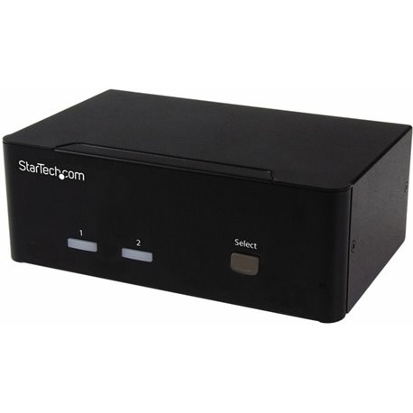 StarTech.com 2-port KVM Switch with Dual VGA and 2-port USB Hub - USB 2.0 - Access two dual-video computers and two shared USB p