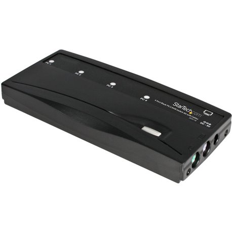 StarTech.com StarView SV411K - KVM switch - PS/2 - 4 ports - 1 local user - Control 4 PS/2 based computers with VGA video using 