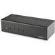 StarTech.com 4 Port Dual Monitor DVI KVM Switch - Dual Screen Display Compact USB KVM Switch with USB 3.0 Hub & Audio - TAA Comp