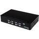 StarTech.com 4 Port 1U Rackmount USB KVM Switch with OSD - Control up to 4 VGA and USB computers from a single keyboard, mouse a