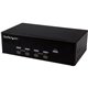 StarTech.com 4-port KVM Switch with Dual VGA and 2-port USB Hub - USB 2.0 - Access four dual-video computers & two shared USB pe