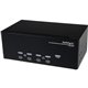 StarTech.com 4 Port Triple Monitor DVI USB KVM Switch with Audio & USB 2.0 Hub - Switch between four triple head computers, whil