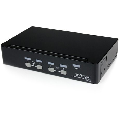 StarTech.com StarView SV431USB - KVM switch - USB - 4 ports - 1 local user - USB - 1U - Control up to 4 PC or Mac computers from