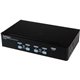 StarTech.com 4 Port Rack Mountable USB KVM Switch With Audio and USB 2.0 Hub - KVM / audio / USB switch - USB - 4 ports - Rack M