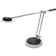 Bostitch Boom Arm Desk Lamp - 29.5" Height - 8 W LED Bulb - Polished Metal - Adjustable, Flicker-free, Glare-free Light, Eco-fri