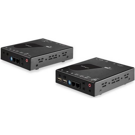 StarTech.com HDMI KVM Extender over IP Network - 4K 30Hz HDMI and USB over IP LAN or Cat5e/Cat6 Ethernet (100m/330ft) - Remote K