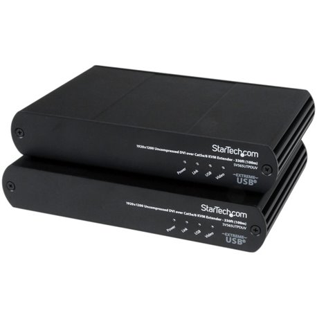 StarTech.com USB DVI over Cat 5e / Cat 6 KVM Console Extender w/ 1920x1200 Uncompressed Video - 330ft (100m) - Operate a PC from