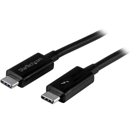 StarTech.com 1m (3.3ft) Thunderbolt 3 Cable, 20Gbps, 100W PD, 4K Video, Thunderbolt-Certified, Compatible w/ TB4/USB 3.2/Display