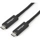 StarTech.com 3 ft 1m Thunderbolt 3 Cable w/ 100W PD - 40Gbps - Dual 4K or Full 5K - Certified Thunderbolt 3 USB-C Cable - Transf