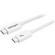 StarTech.com 3.3ft (1m) Thunderbolt 3 Cable, 20Gbps, 100W PD, 4K Video, Thunderbolt-Certified, Compatible w/ TB4/USB 3.2/Display