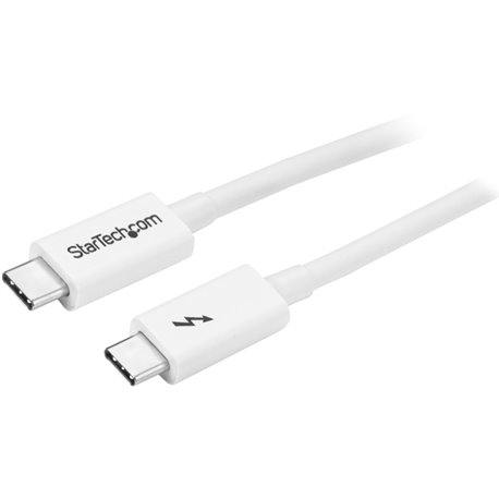 StarTech.com 3.3ft (1m) Thunderbolt 3 Cable, 20Gbps, 100W PD, 4K Video, Thunderbolt-Certified, Compatible w/ TB4/USB 3.2/Display