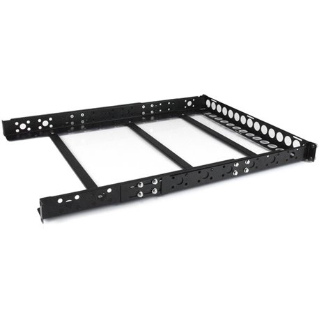 StarTech.com 1U Fixed 19" Adjustable Depth Universal Server Rack Rails - Mount 19" Servers or Networking Hardware in any Standar