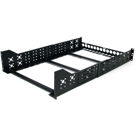 StarTech.com 3U Fixed 19" Adjustable Depth Universal Server Rack Rails - Mount 19" servers or networking hardware in any standar