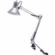 Bostitch Swing Arm Desk Lamp with Clamp, Silver - 36" Height - 9 W LED Bulb - Adjustable Arm, Durable, Flicker-free, Glare-free 