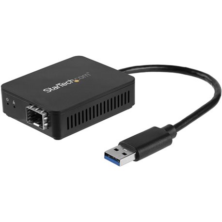 StarTech.com USB 3.0 to Fiber Optic Converter - USB to Open SFP Adapter - Gigabit Network Adapter Multi Mode(MMF)/Single Mode Fi