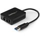 StarTech.com USB to Fiber Optic Converter - 1000Base-SX SC - USB 3.0 to Gigabit Ethernet Network Adapter - 550m MM - Windows / M