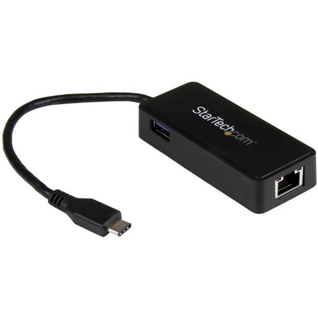 StarTech.com USB-C to Ethernet Gigabit Adapter - Thunderbolt 3 Compatible - USB Type C Network Adapter - USB C Ethernet Adapter 