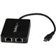 StarTech.com USB C to Dual Gigabit Ethernet Adapter with USB 3.0 (Type-A) Port - USB Type-C Gigabit Network Adapter - Use the US