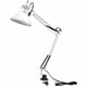 Bostitch Swing Arm Desk Lamp with Clamp, White - 9 W LED Bulb - Swivel Arm, Flicker-free, Glare-free Light, Durable, Eco-friendl