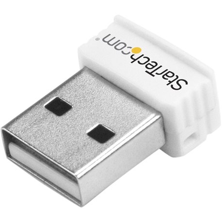 StarTech.com USB 150Mbps Mini Wireless N Network Adapter - 802.11n/g 1T1R USB WiFi Adapter - White - Add High Speed Wireless N C