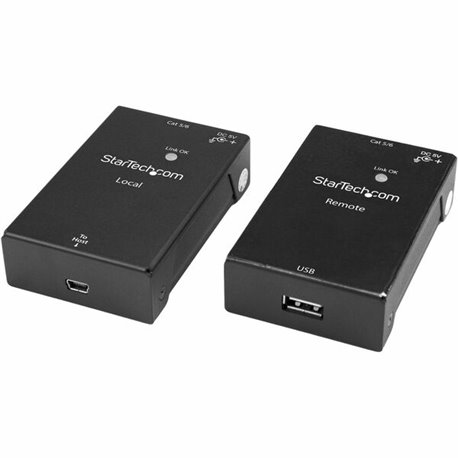 StarTech.com USB 2.0 Extender Kit over Cat5e/Cat6 Cable (RJ45) - Up to 165ft (50m) - USB Port over Ethernet Cable - Powered - 48