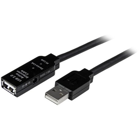 StarTech.com 10m USB 2.0 Active Extension Cable - M/F - Extend the distance between a computer and a USB 2.0 device by 10 meters