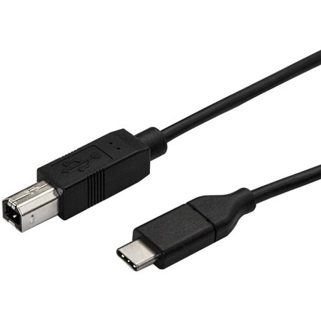 StarTech.com 3m 10 ft USB C to USB B Printer Cable - M/M - USB 2.0 - USB C to USB B Cable - USB C Printer Cable - USB Type C to 