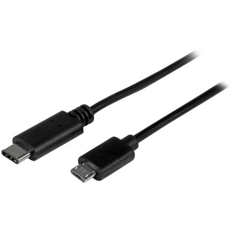 StarTech.com 0.5m USB C to Micro USB Cable - M/M - USB 2.0 - USB-C to Micro USB Charge Cable - USB 2.0 Type C to Micro B Cable -