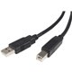 StarTech.com 1 ft USB 2.0 A to B Cable - M/M - Connect USB 2.0 peripherals to your computer