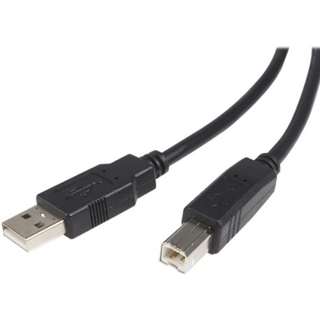 StarTech.com 1 ft USB 2.0 A to B Cable - M/M - Connect USB 2.0 peripherals to your computer