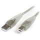 StarTech.com - Transparent USB 2.0 cable - 4 pin USB Type A (M) - 4 pin USB Type B (M) - ( USB / Hi-Speed USB ) - 10 ft - Connec