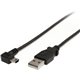 StarTech.com 3 ft Mini USB Cable - A to Right Angle Mini B - Connect your Mini USB devices, with the cable out of the way - 3ft 