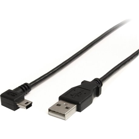 StarTech.com 3 ft Mini USB Cable - A to Right Angle Mini B - Connect your Mini USB devices, with the cable out of the way - 3ft 