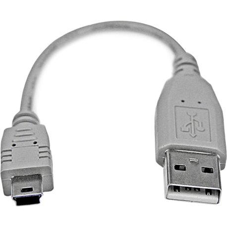 StarTech.com 6in Mini USB 2.0 Cable - A to Mini B - Optimum file transfer performance of your Mini-USB-equipped MP3 player, PDA 