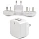 StarTech.com Travel USB Wall Charger &acirc&euro" 2 Port &acirc&euro" White &acirc&euro" Universal Travel Adapter &acirc&euro" I