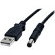 StarTech.com 2m USB to Type M Barrel Cable - USB to 5.5mm 5V DC Cable - Charge your 5V DC devices from your computer through a U