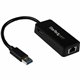 StarTech.com USB 3.0 to Gigabit Ethernet Adapter NIC w/ USB Port - Black - Add a Gigabit Ethernet port and a USB 3.0 pass-throug