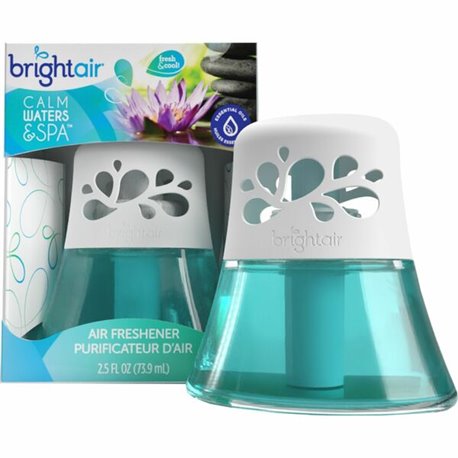 Bright Air Scented Oil Air Freshener - Oil - 2.5 fl oz (0.1 quart) - Calm Water, Spa - 45 Day - 1 Each