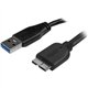 StarTech.com 15cm (6in) Short Slim SuperSpeed USB 3.0 (5Gbps) A to Micro B Cable - M/M - Minimize clutter and position your USB 