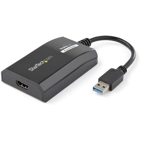 StarTech.com USB 3.0 to HDMI Adapter, DisplayLink Certified, 1920x1200, USB-A to HDMI Display Adapter, External Graphics Card fo