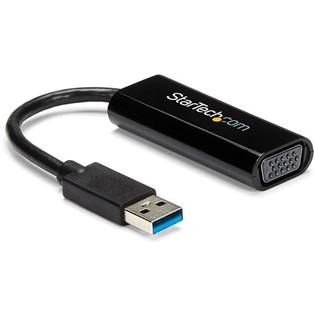 StarTech.com Slim USB 3.0 to VGA External Video Card Multi Monitor Adapter - 1920x1200 / 1080p - Connect a VGA display through t