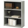 Safco ValueMate Bookcase - 31.8" x 13.5" x 41" - 3 x Shelf(ves) - Gray - Steel, Fiberboard, Plastic - Assembly Required