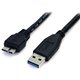 StarTech.com 0.5m (1.5ft) Black SuperSpeed USB 3.0 (5Gbps) Cable A to Micro B - M/M - Connect a USB 3.0 Micro USB external hard 